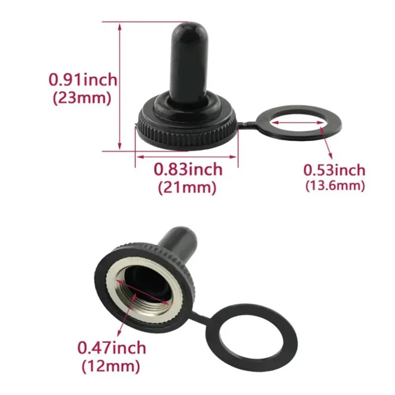 5 x HEAVY DUTY MARINE TOGGLE SWITCH ON / OFF 15A