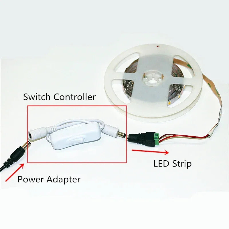 5.5 x 2.1mm DC INLINE ROCKER SWITCH
