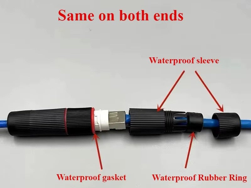 RJ45 WATERPROOF STRAIGHT THROUGH CONNECTION
