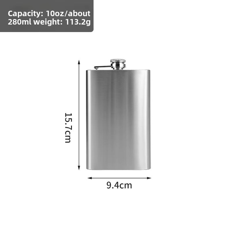 STAINLESS STEEL HIP FLASK 4oz 7oz 10oz