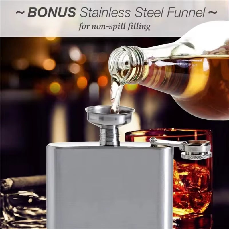 STAINLESS STEEL HIP FLASK 4oz 7oz 10oz