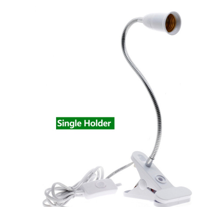 CLIP E27 GOOSENECK BULB HOLDER, FLEXIBLE GROW LIGHT LAMP