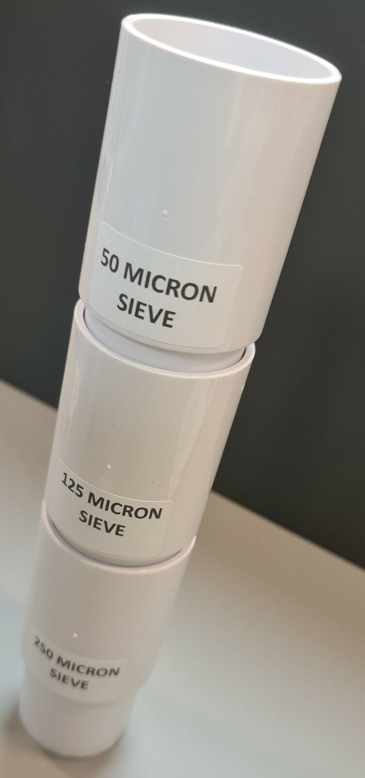 50 125 250 MICRON ZOOPLANKTON STACKABLE SIEVE SET