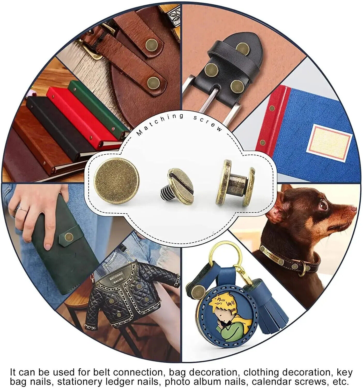 90 x SETS OF FLAT HEAD LEATHER RIVETS SILVER