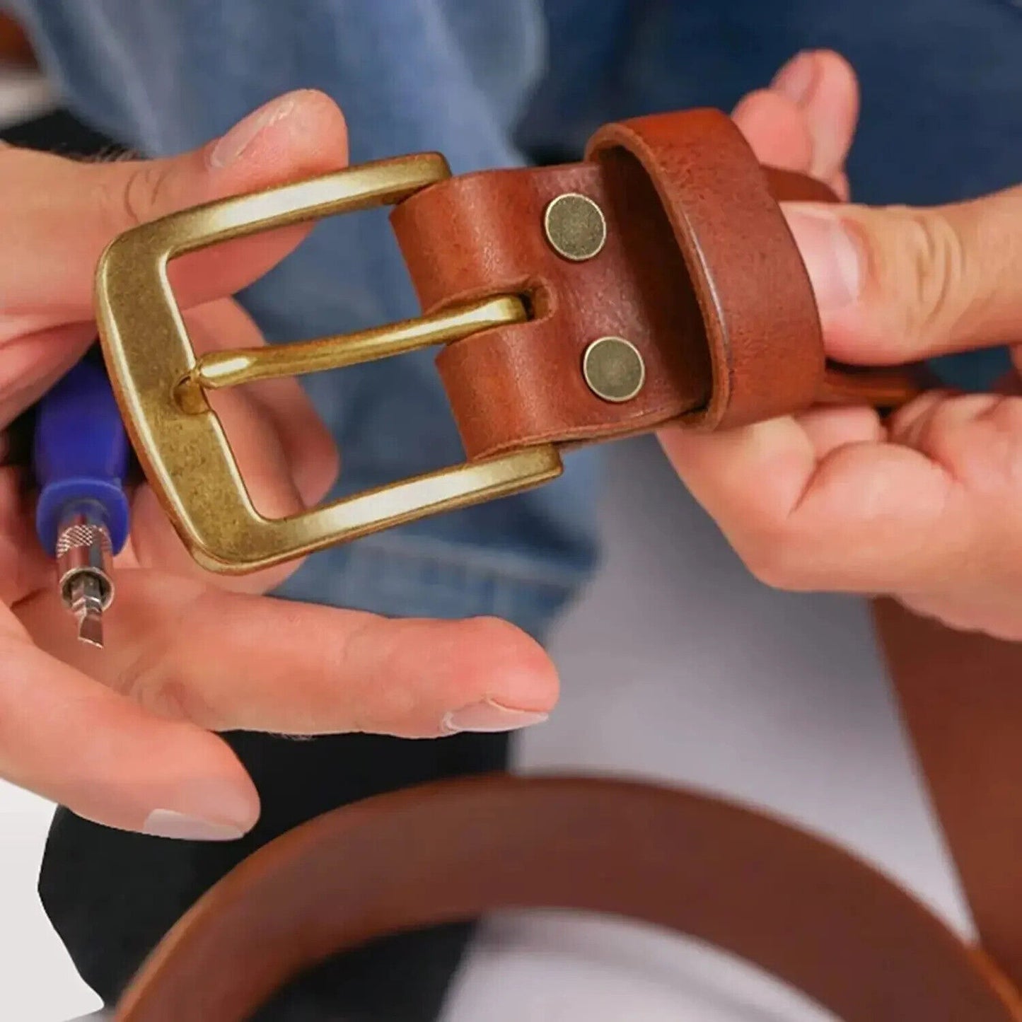 90 x SETS OF FLAT HEAD LEATHER RIVETS SILVER