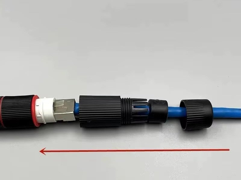 RJ45 WATERPROOF STRAIGHT THROUGH CONNECTION