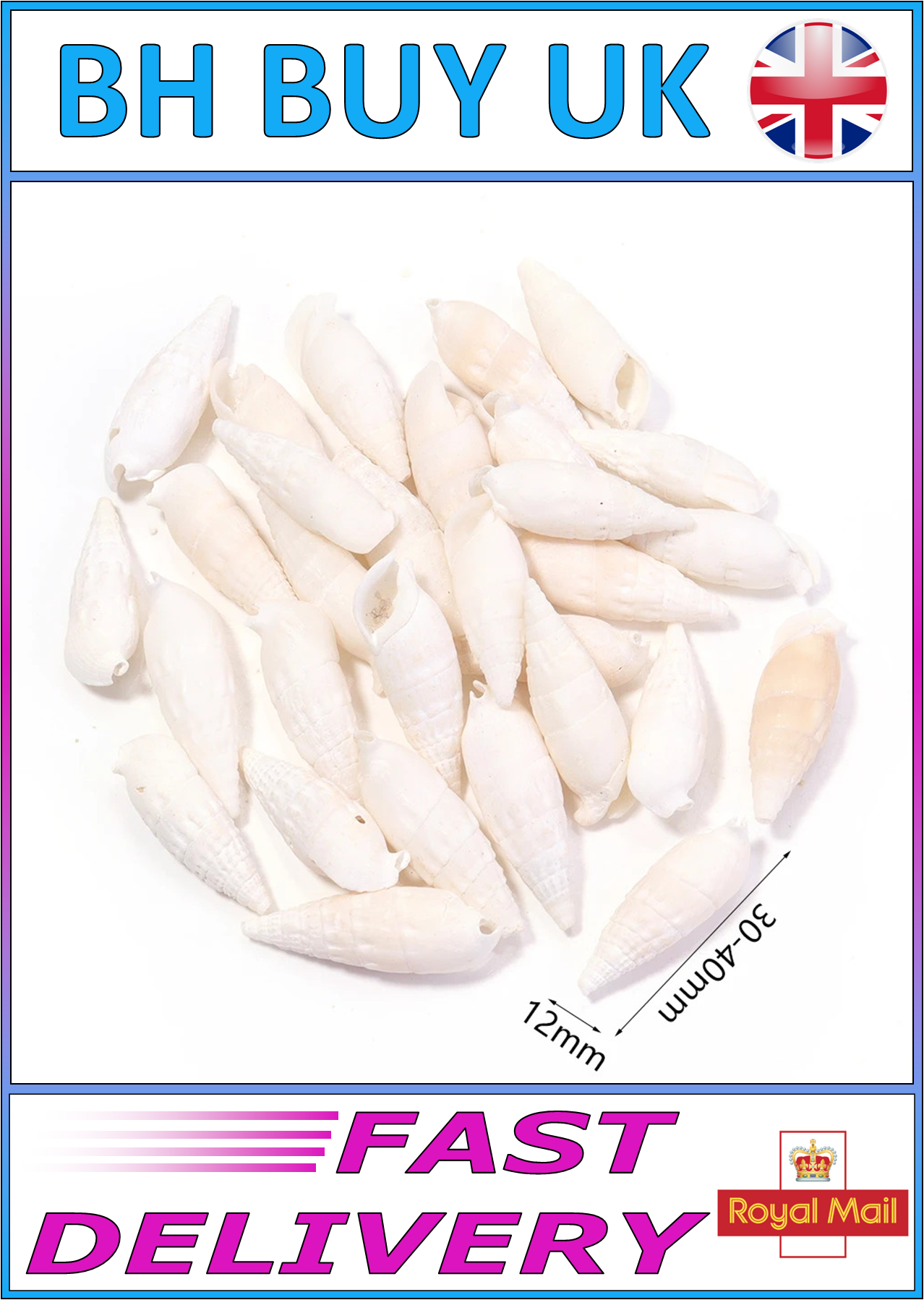 40g AQUARIUM SNAIL SHELLS (ZA07)