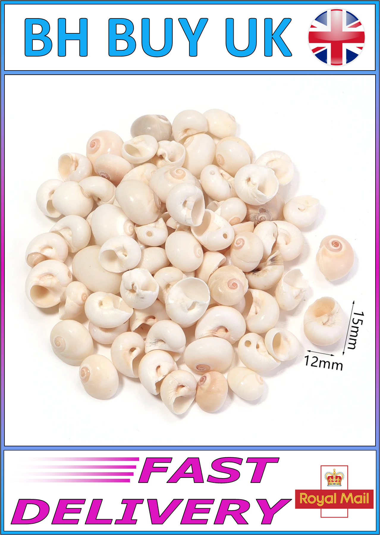 40g AQUARIUM SNAIL SHELLS (ZA09)