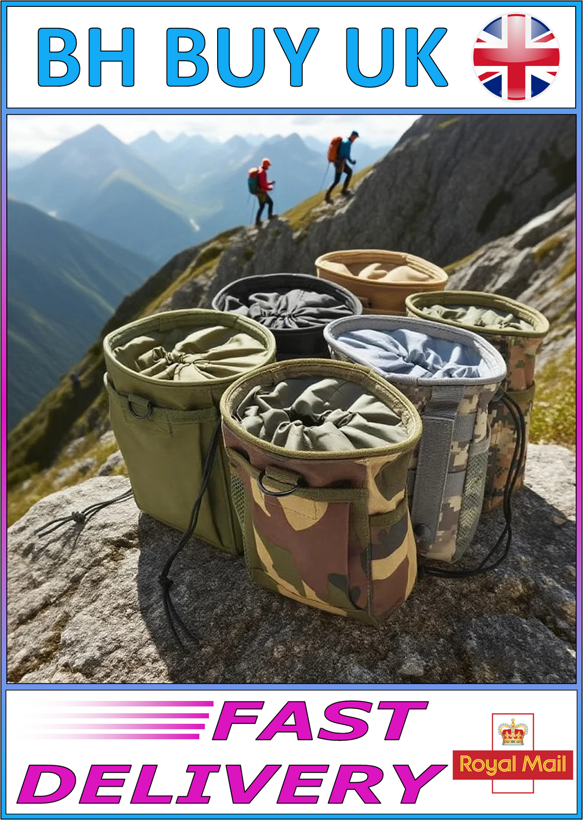 TACTICAL WAIST BAG OUTDOOR HIKING CAMPING MOLLE POUCH FANNY PACK CAMOUFLAGE