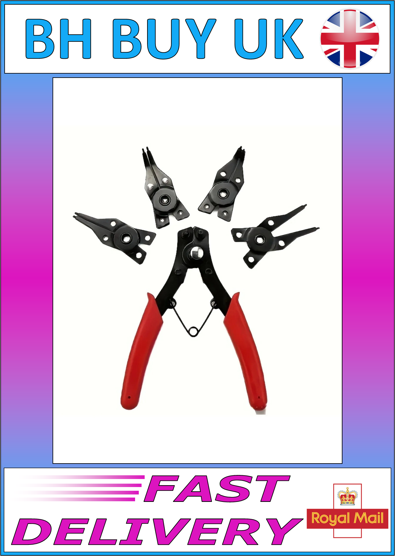 4 IN 1 CIRCLIP PLIER SET