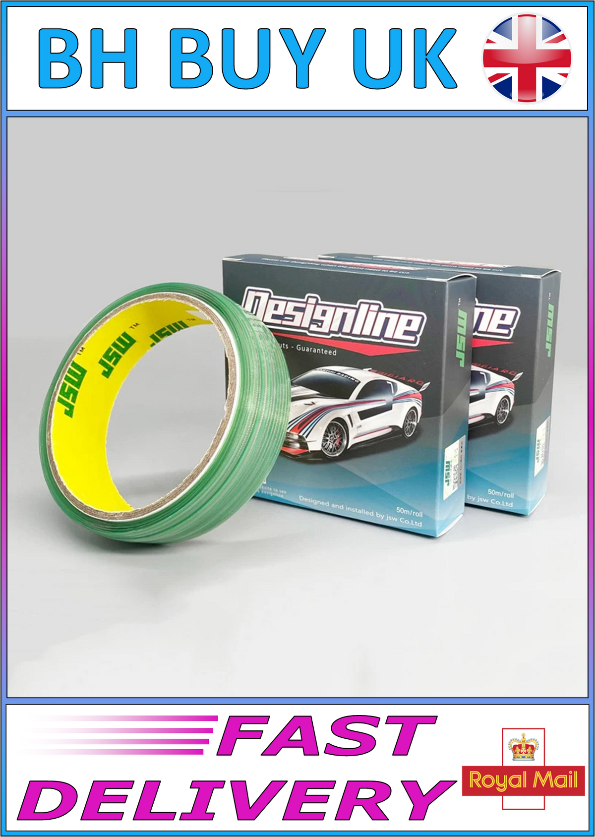 10m FINE LINE CUTTING TAPE CAR VINYL WRAP KNIFELESS CUT WRAPPING