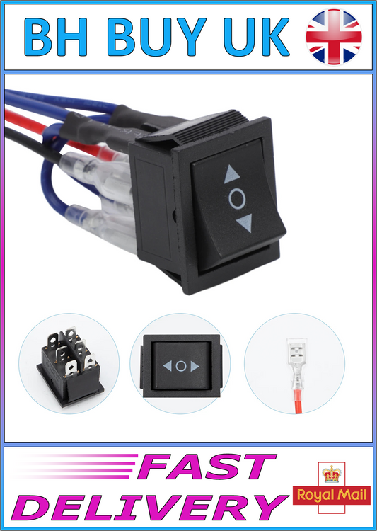 20A AC REVERSE DIRECTION ROCKER SWITCH - PRE WIRED