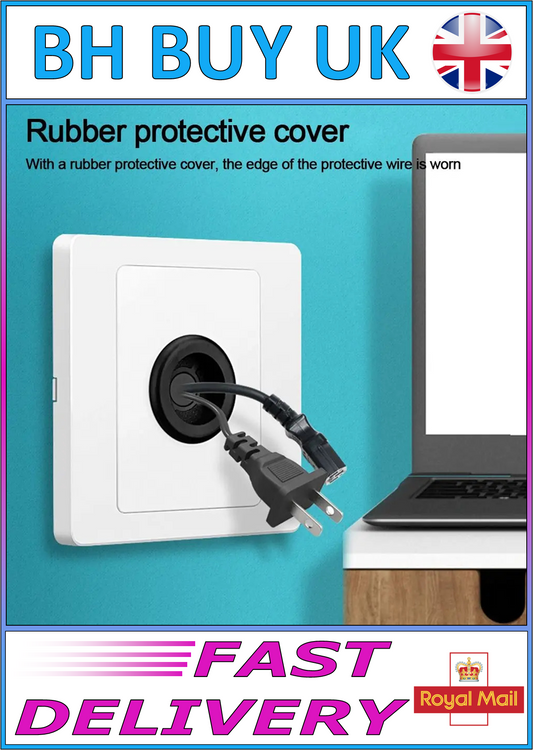 WALL BLANKING PLATE 31mm HOLE CABLE OUTLET