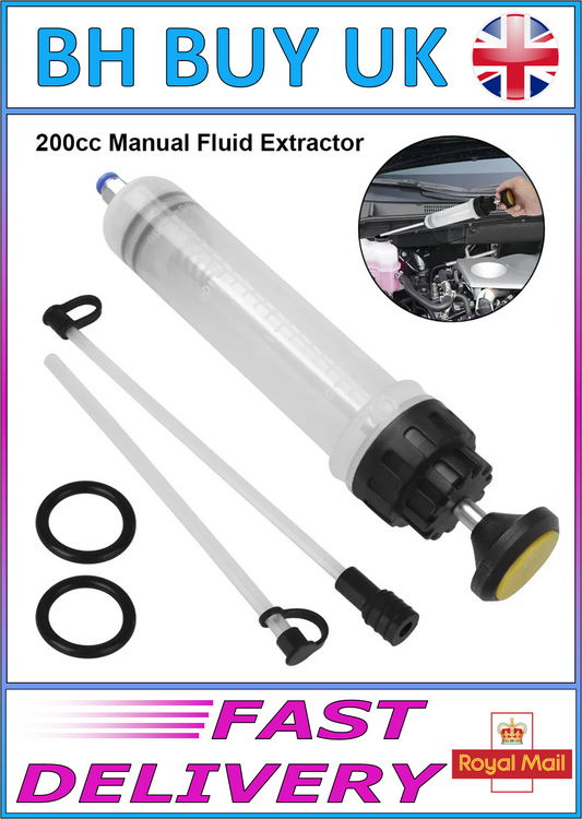 200cc CAR OIL CHANGE / BRAKE FLUID BLEEDER EXTRACTION SYRINGE