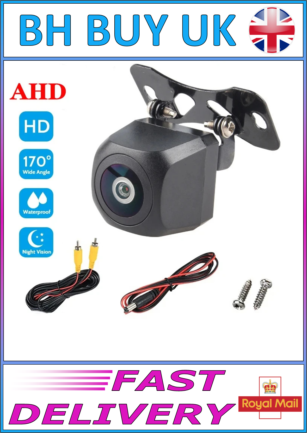 AHD/CCD CAR REAR VIEW CAMERA HD 12V