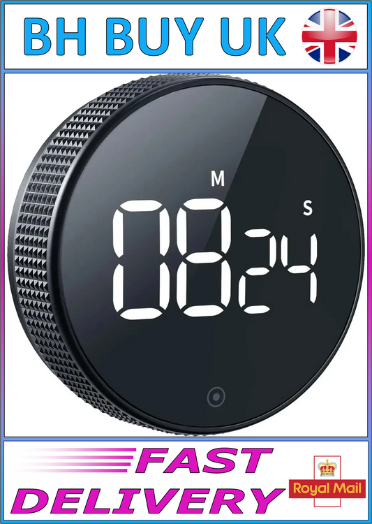 ROTATING BEZLE MAGNETIC DIGITAL TIMER 8cm