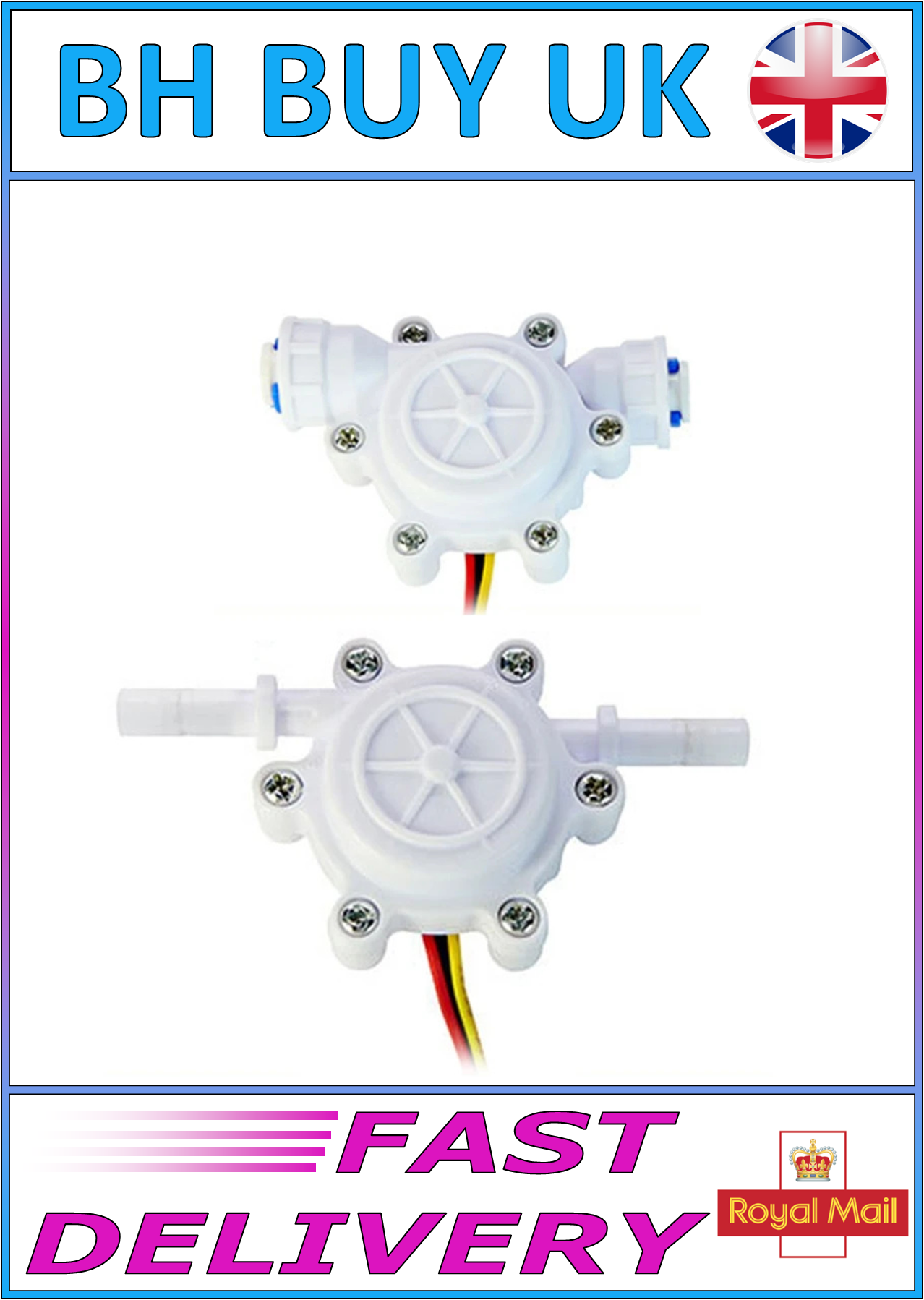 1/4" QUICK CONNECT WATER FLOW METER