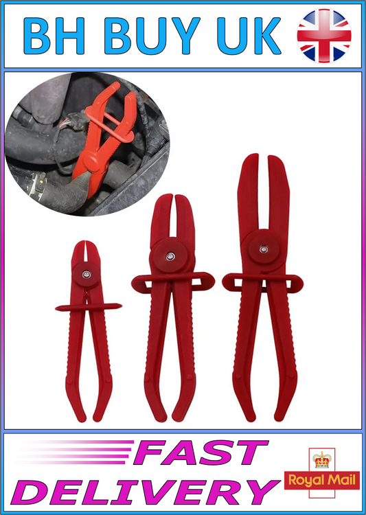 3 x SET OF PLASTIC HOSE CLAMPS LOCKING PLIERS