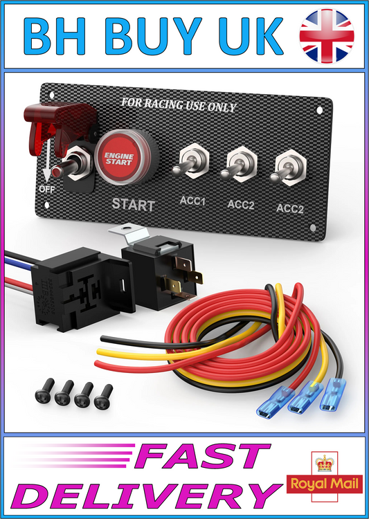 12v RACING CAR IGNITION SWITCH PANEL