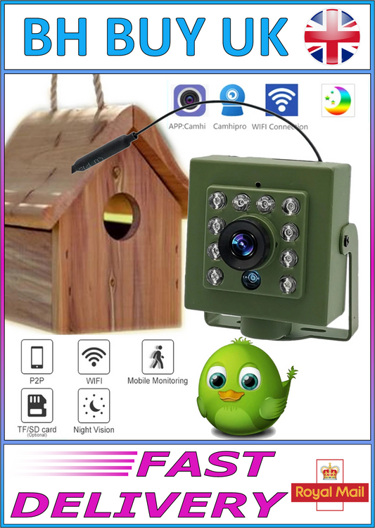 WIFI BIRD BOX CAMERA - NIGHT VISION NATURE CAM