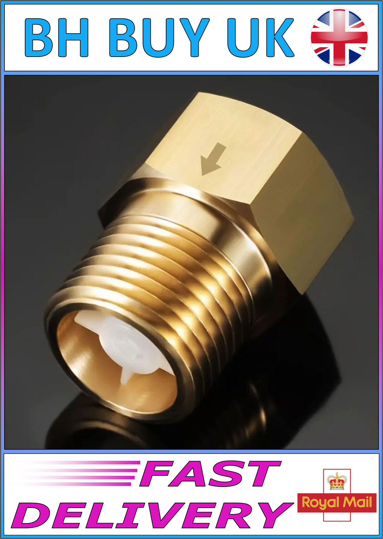 BRASS CHECK VALVE 1/2" FEMALE TO MALE