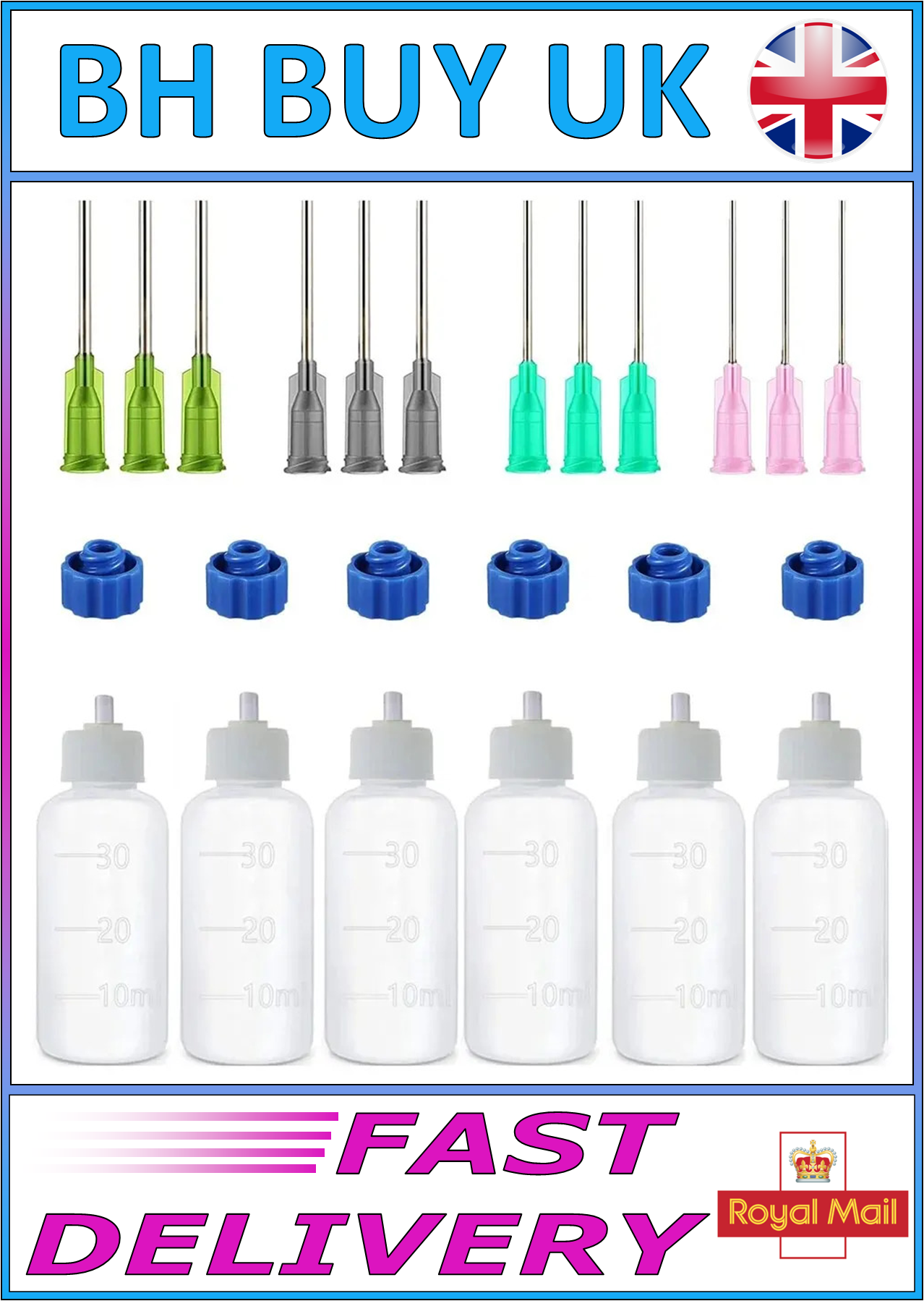 24 PIECE SET, 30ML DISPENSING BOTTLE SET