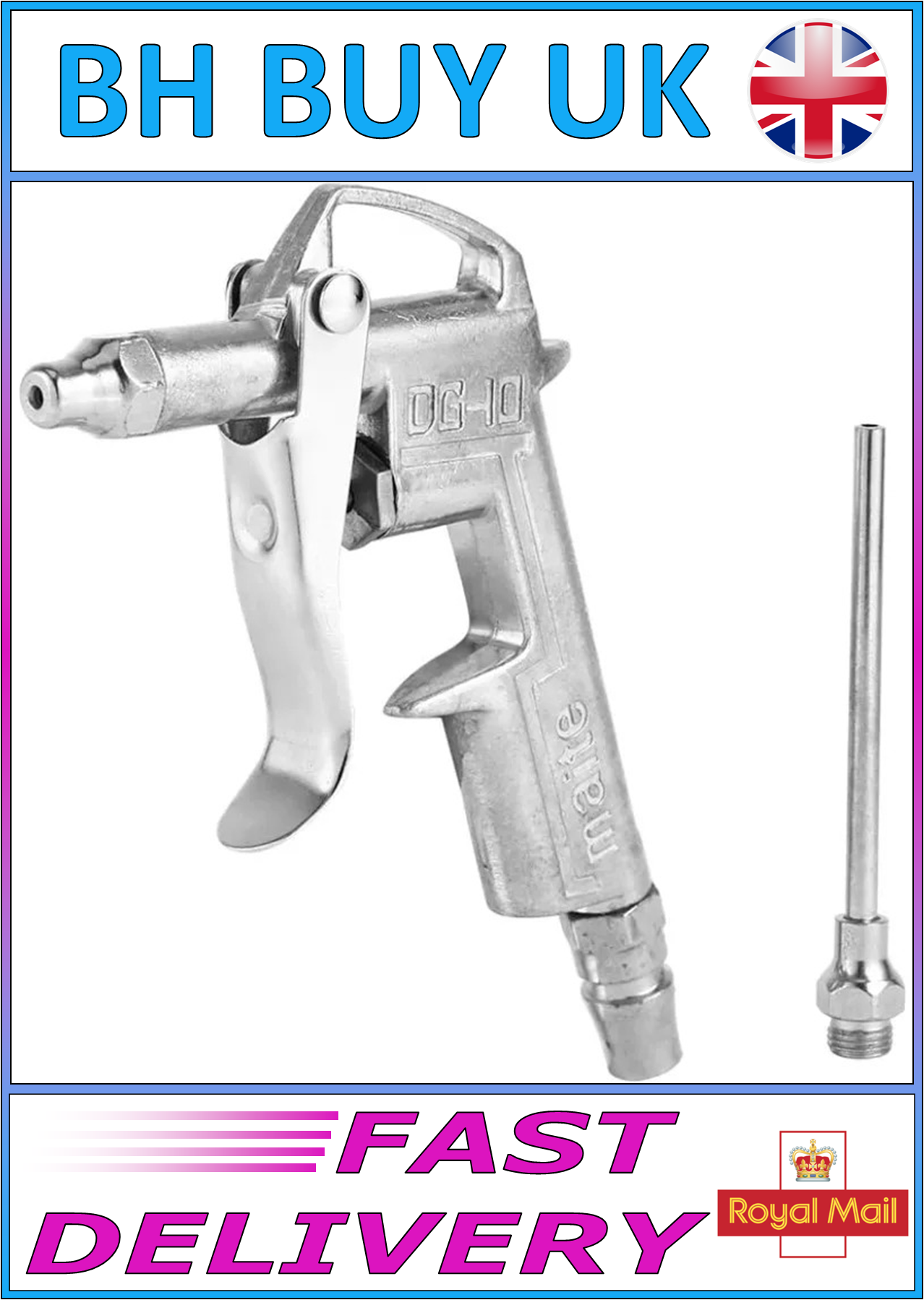 EU MINI AIR BLOWER TRIGGER GUN WITH NOZZLE