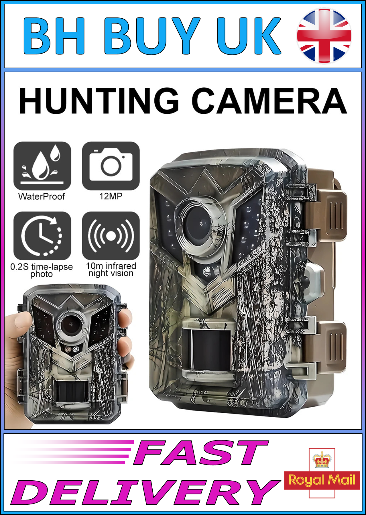 WILDLIFE / HUNTING TRACKING CAMERA - NIGHT VISION BATTERY POWERED