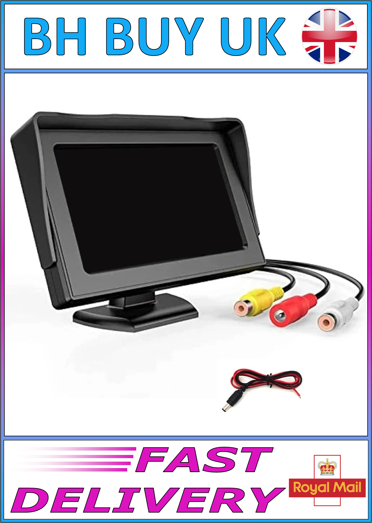 4.3" TFT LCD HD CAR DISPLAY SCREEN
