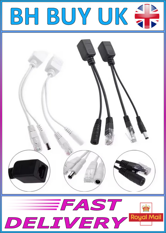 1 PAIR PASSIVE PoE INJECTOR & SPLITTER