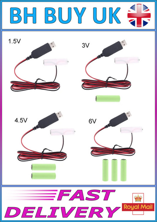 AA BATTERY CONVERTER TO USB / USB TYPE C