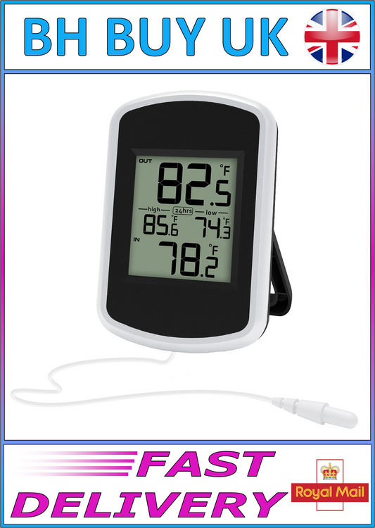 BIG SCREEN DIGITAL POND / AQUARIUM DUAL TEMPERATURE MONITOR, THERMOMETER.