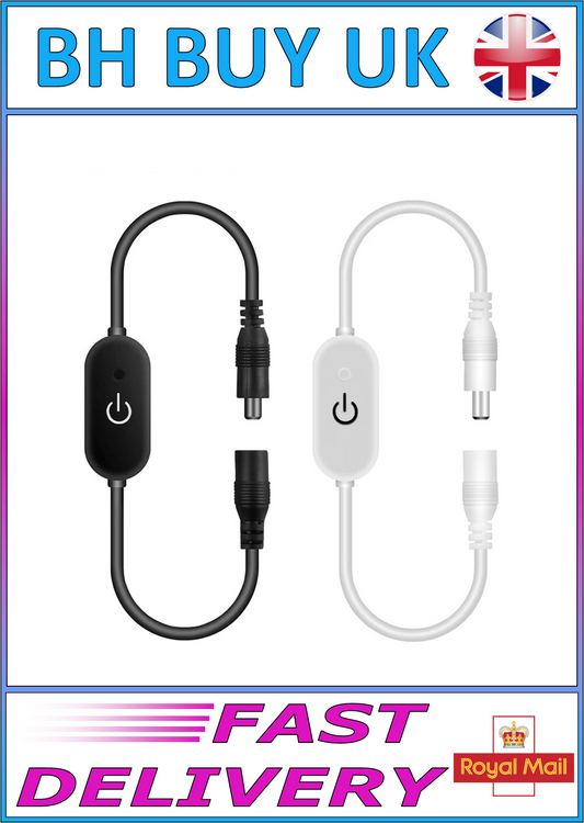 DC12V 5V 3A LED STRIP LIGHT INLINE TOUCH SWITCH & DIMMER
