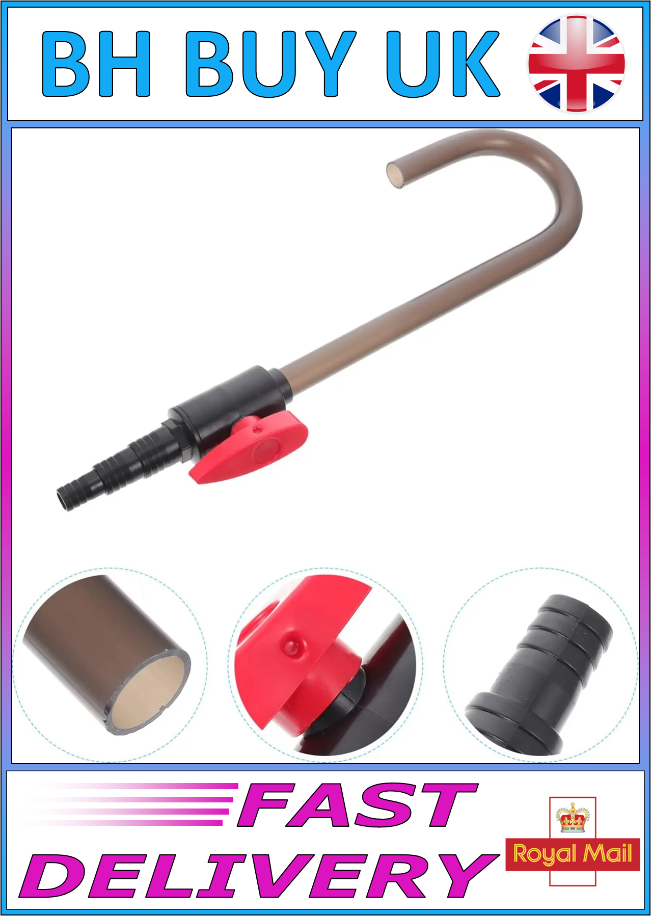 AQUARIUM HOOK OVER PIPE WITH TAP