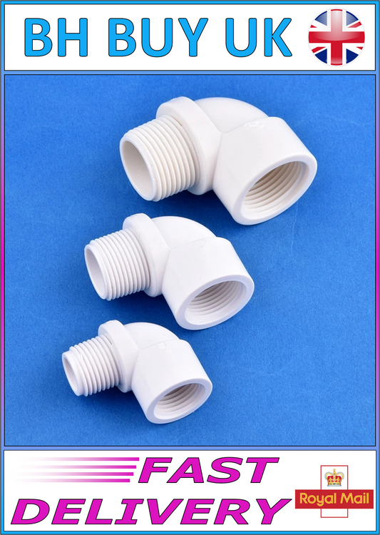 PVC THREADED ELBOW - 1/2" 3/4" 1" INCH