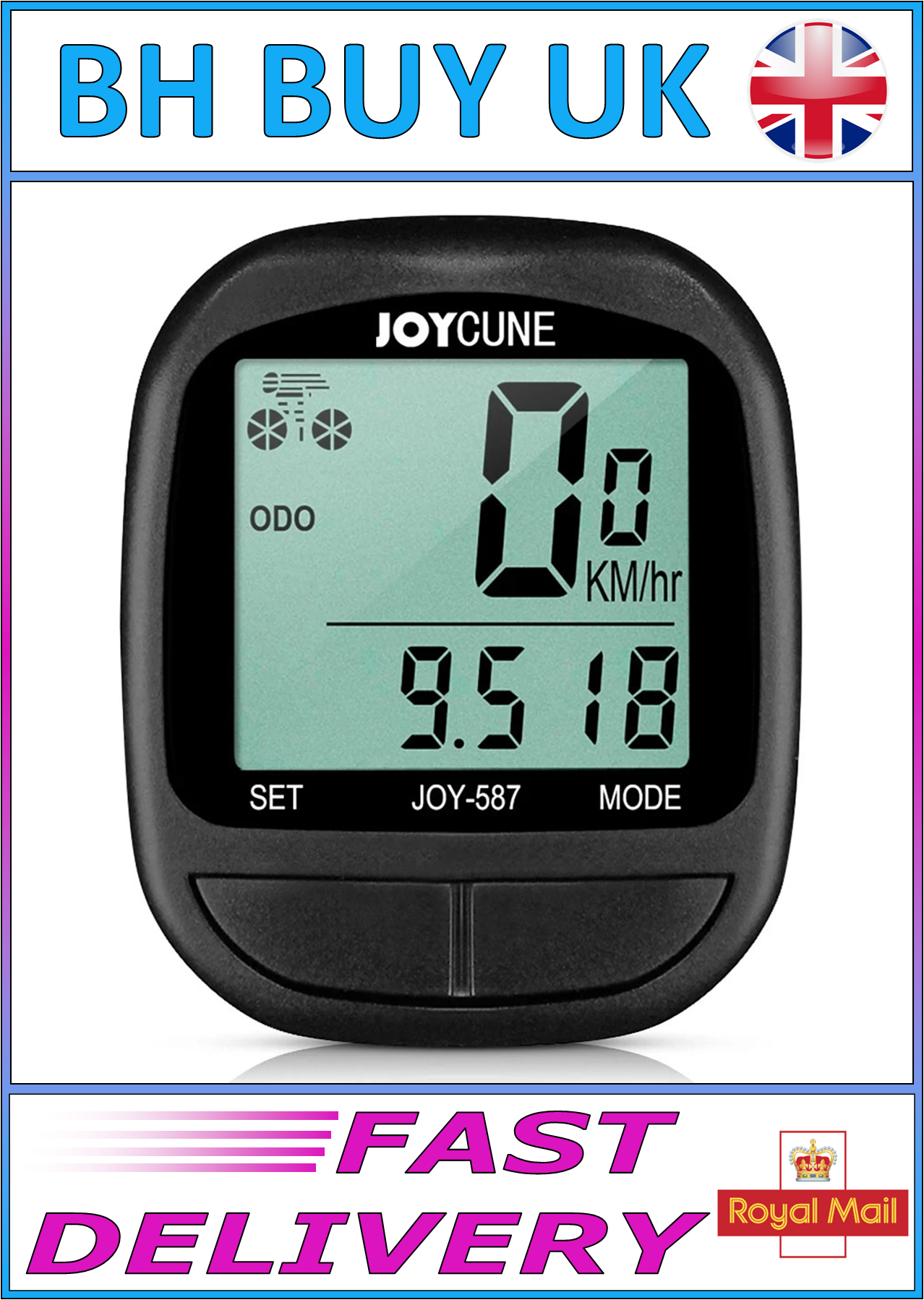 BIKE COMPUTER SPEEDOMETER LED DISPLAY
