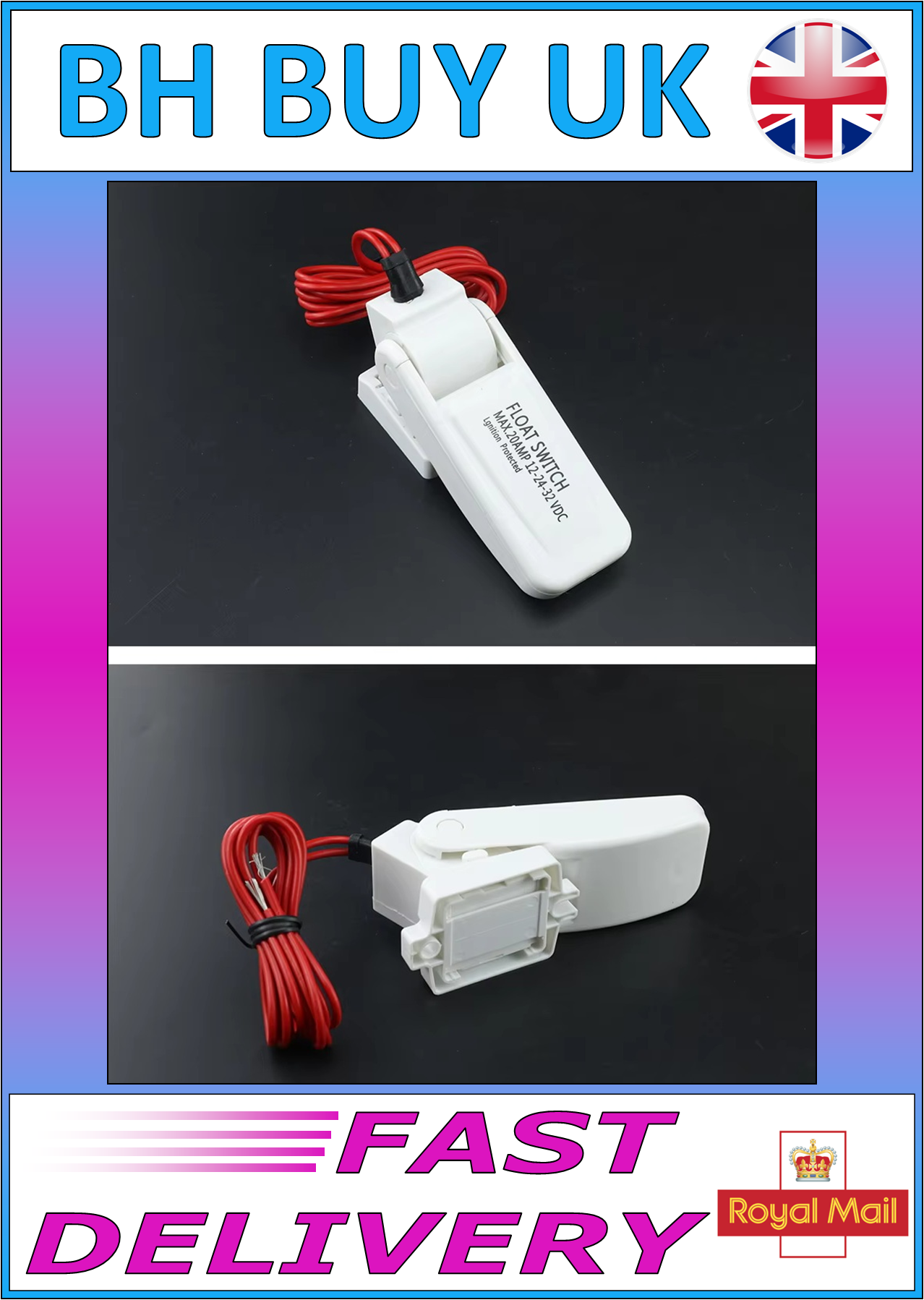 12V DC BOAT BILGE PUMP SWITCH