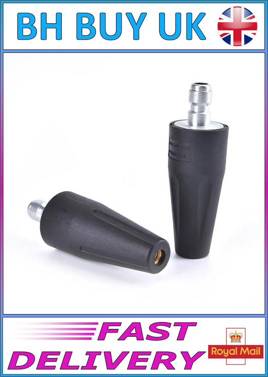 360° ROTATING TURBO PRESSURE WASHER NOZZLE 1/4 QUICK CONNECT 2600 PSI JET CLEANER