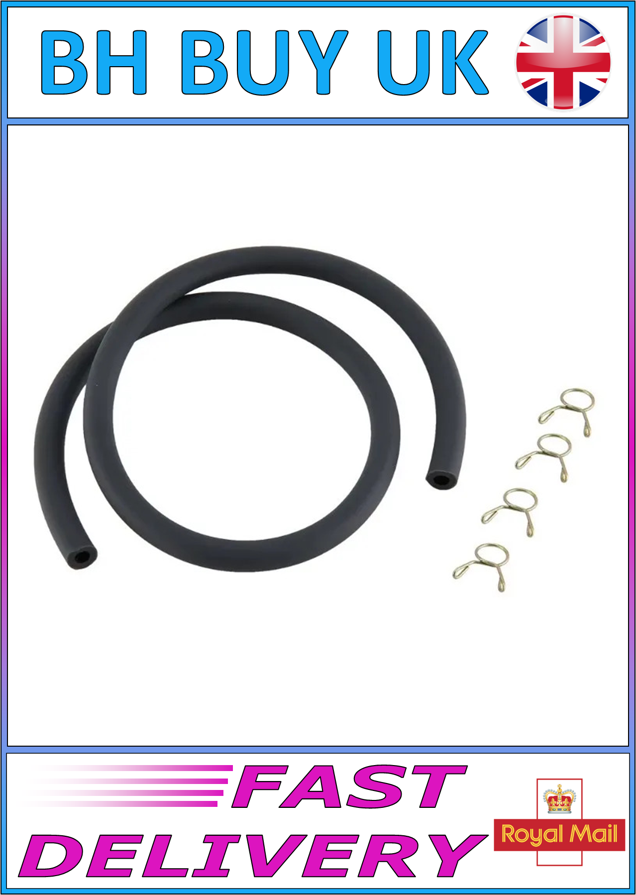 50cm 4.5mm x 8mm FUEL HOSE LINE