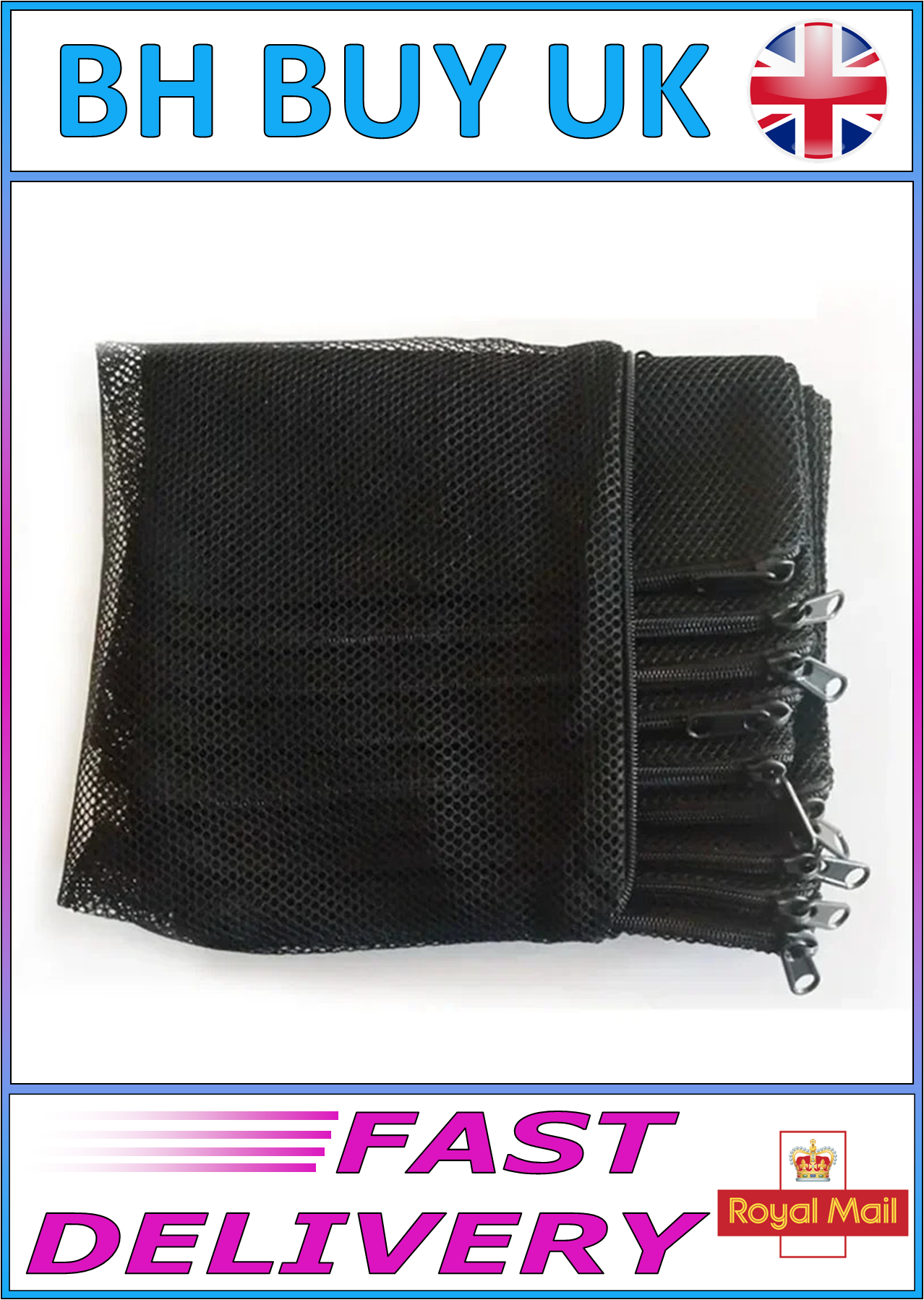 10 x AQUARIUM / POND MESH FILTER MEDIA BAGS WHITE & BLACK 16x22cm 12x18cm 20x30cm