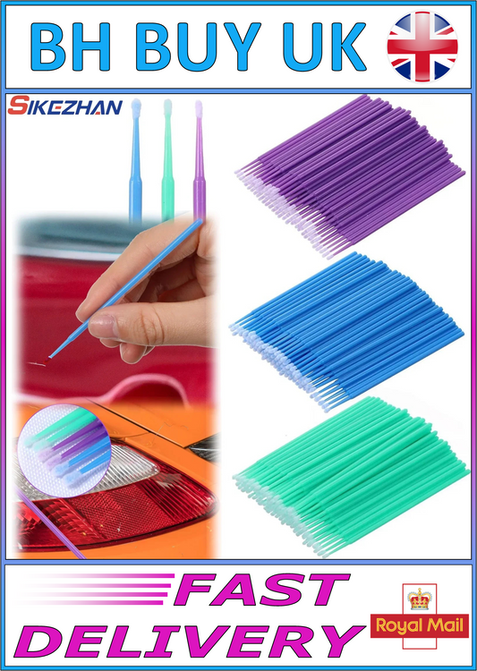 100 x PRECISION PAINT TOUCH UP BRUSHES