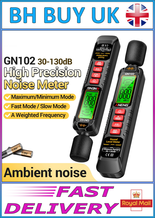 HANDHELD DECIBEL METER 30-130dB