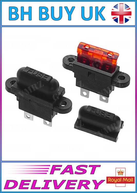 5 x WATERPROOF BLADE FUSE HOLDER MIDDLE FUSE AUTO CAR