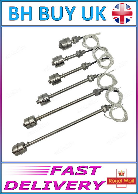 STAINLESS STEEL FLOAT SWITCH 45mm 75mm 100mm 150mm 200mm