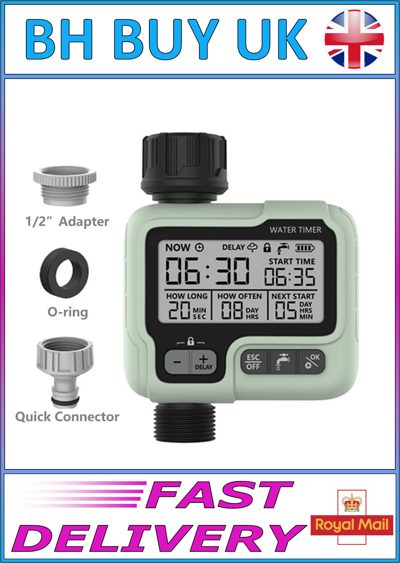 AUTOMATIC WATER TIMER GARDEN IRRIGATION MACHINE