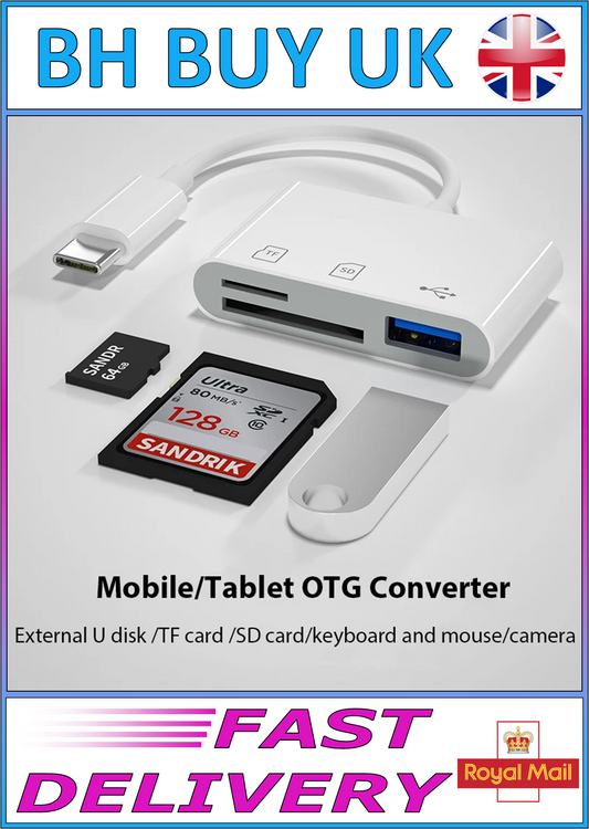 TYPE C MINI HUB - USB CARD READER