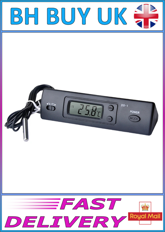 MINI DIGITAL THERMOMETER INDOOR & OUTDOOR PROBE