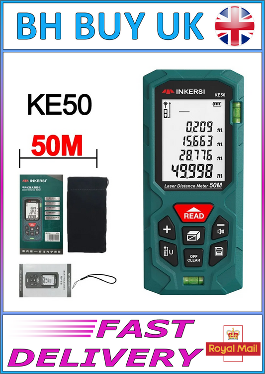 50M LASER RANGEFINDER DIGITAL TAPE MEASURE
