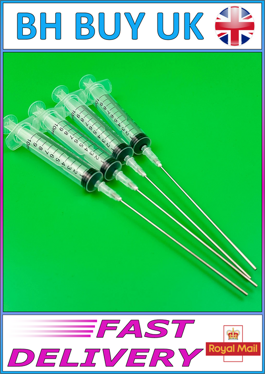 4 x MARINE DOSING / FEEDING SYRINGES WITH LONG NOZZLES