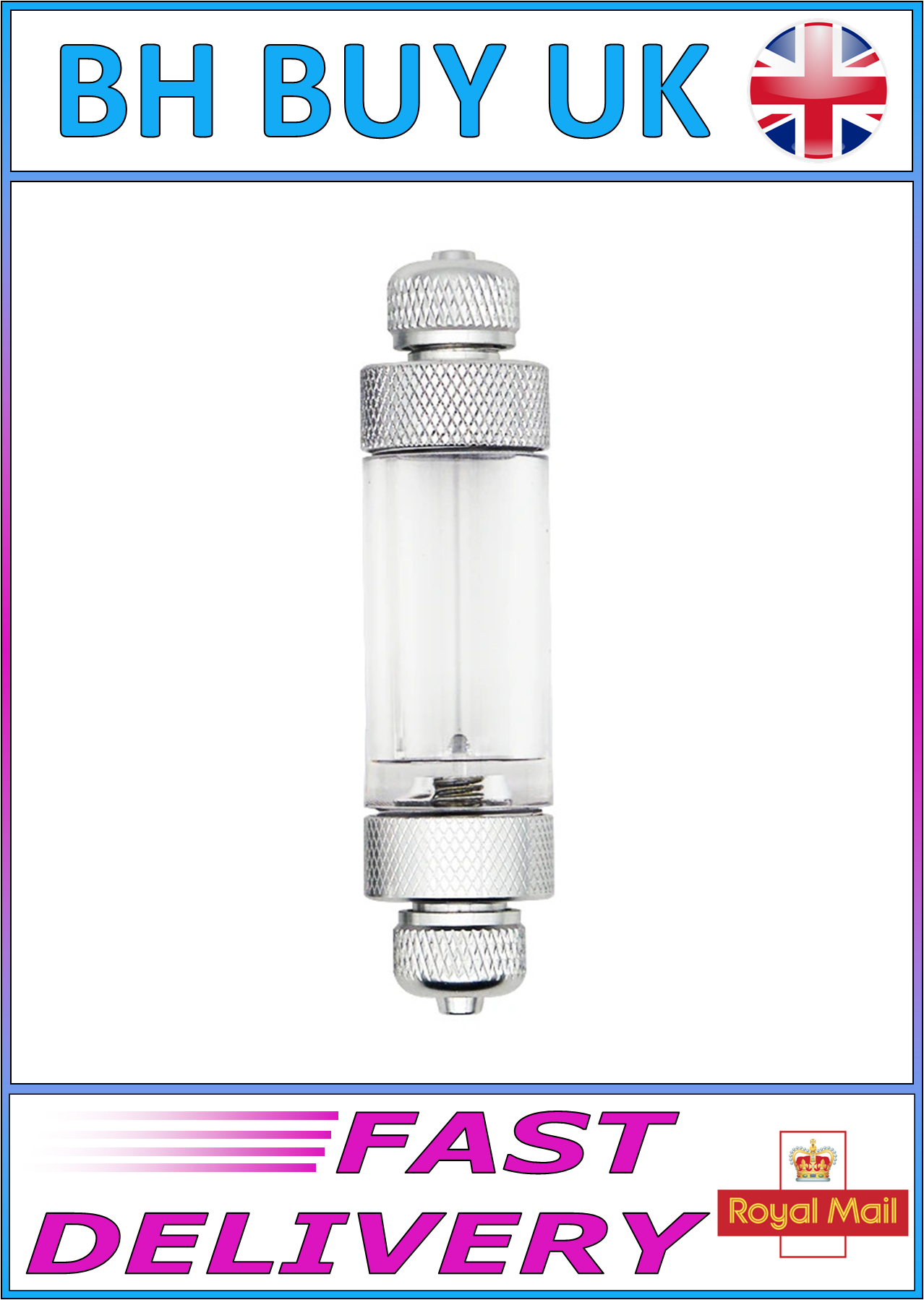 AQUARIUM CO2 METAL BUBBLE COUNTER